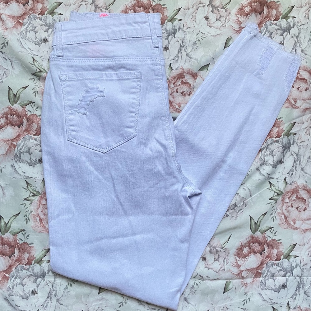 Elite jeans skinny white ripped jeans skinny jeans size 9